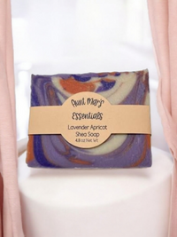 Lavender Apricot Shea Butter Bar - No coconut oil!